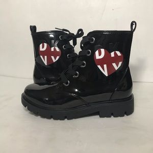 DKNY Heart Valentine’s Patent Leather Youth Girls